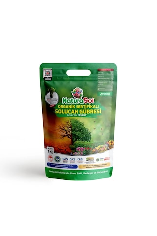Naturasol Organik Sertifikalı Katı Solucan  Gübresi 1,5 Kg (3 Litre) Sebze-Meyve, Çiçekler, Çim, İç & Dış Mekan, Süs Bitkileri
