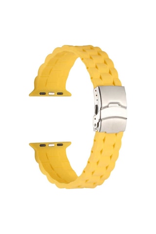 Watch Ultra 49mm Kordon Krd-72 Uyumlu Strap Kayış Zore Sarı