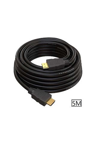 5097 Hdmi Kablosu 5 Metre Lcd Laptop Ara Bağlantı Erkek Altın