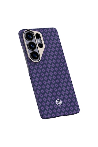 Galaxy S26 Ultra Uyumlu Kılıf M-safe Şarj Özellikli Benks Armorair Armorgrid Serisi Kevlar Kapak Mor