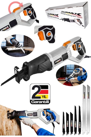 Stilmax STL2079 Elektrikli Tilki Kuyruğu + 7 Bıçaklı 2800W Ahşap Metal Kemik Kesim Makinesi