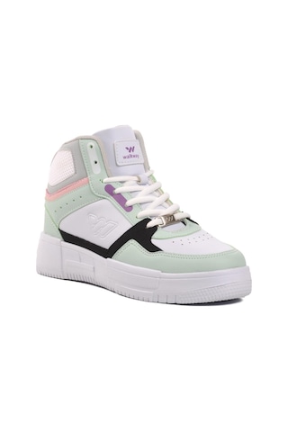 Walkway Berry Hi Beyaz-su Yeşili Bağcıklı Unisex Hi Sneaker 001