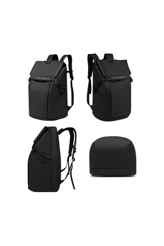 Str-8105 Büyük Kapasiteli Seyahat Spor Günlük Unisex Sırt Çantası Yeşil Yeşil