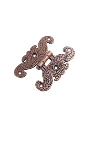 Antik Bakır Büyük Kelebek Menteşe Zamak 7 Cm