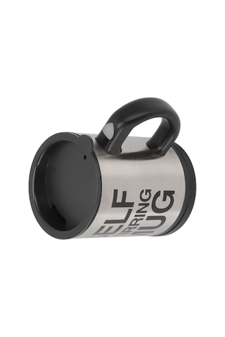 Hangfox Otomatik Karıştırıcı Paslanmaz Çelik Kahve Bardak, Isı Yalıtımı, Tek Elle Kontrol, 400ml, Siyah Pil Dahil Değil Siyah