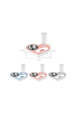 Sones Evcil Hayvan Kasesi Aşk Ve Nem Geçirmez Ağız Çift Kullanımlı Kase Kedi Otomatik Su Kasesi