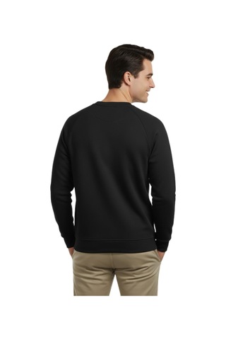 Erkek Spor Reklam Kol Sweatshirt Regular Fit Bgl-st04951 Siyah