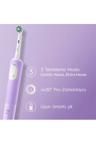 Oral-B Vitality Pro Şarjlı Elektrikli Diş Fırçası Beyaz Koruma ve Temizlik