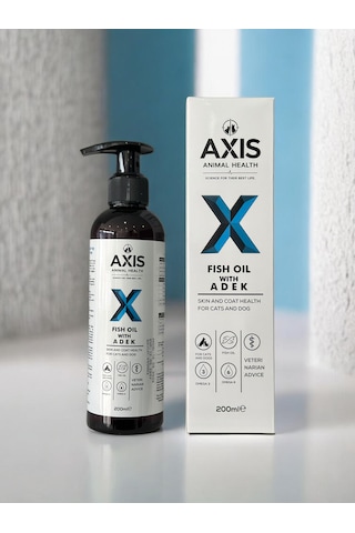 Fish Oil With Adek 200 Ml Kedi Ve Köpekler İçin Omega 3-6 İçeren Balık Yağı Takviyesi