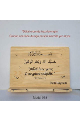 Münzevi Masaüstü Ahşap Rahle/tablet/kitap Tutucu-model038