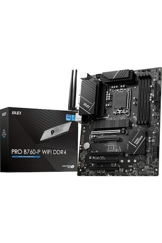 Pro B760-p Wıfı Ddr4 Soket 1700 Ddr4 5333 Oc Pcı-e,m.2 Usb3.2 Hdmı,dp, 1x 2.5g Lan Wı-fı 6e Atx Anakart