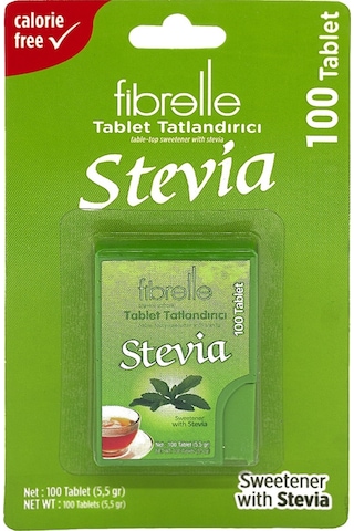 Fibrelle Stevialı Tablet Tatlandırıcı 100'lü