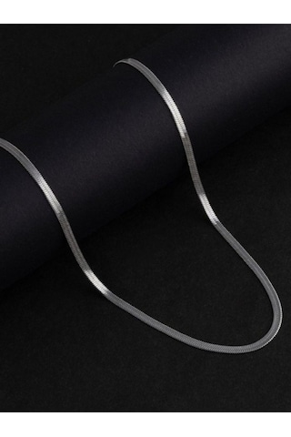 925 Ayar Gümüş Balık Sırtı Unisex Zincir 3 Mm