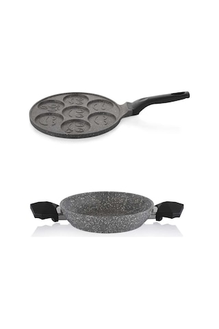 Schafer Granit 20 Cm Sahan Ve Emojili Pankek Tavası 26 Cm