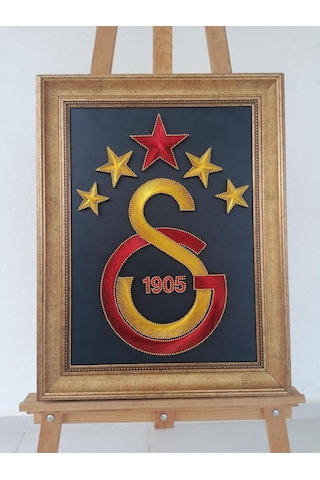 Galatasaray Filografi Tablo 40x60 Cm El Yapımı Bakır Tel Sanatı 1905 Galatasaray Filografi Tablo 40x60 Cm El Yapımı Bakır Tel Sanatı 1905