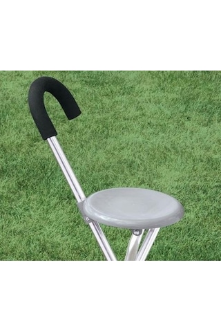 Medwelt Tabureli Denge Bastonu - Ergonomik Ve Taşınabilir