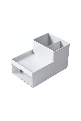 Piev Çekmeceli Bölmeli Çok Amaçlı Düzenleyici Mini 3 Lü Organizer Beyaz