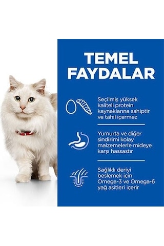 Hill's Sp Scıence Plan Hipoalerjenik Yumurta Ve Böcek Proteinli Tahılsız Yetişkin Kedi Maması 1,5kg