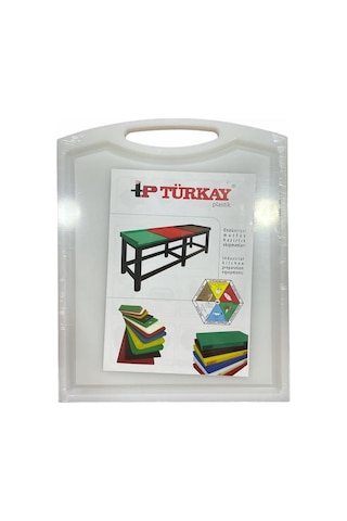 Türkay Polietilen Kesme Tahtası Tutmalı Beyaz 26.5X32.5X1Cm
