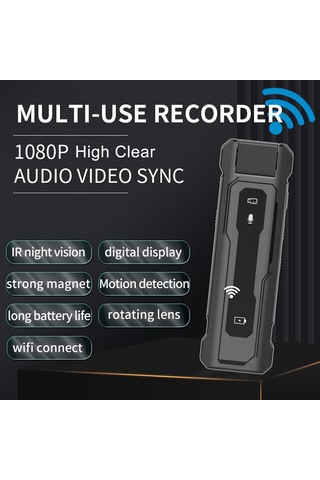 Youmex C5 Mini Gövde Kamerası 1080p Video/audio Kayıt, Gece Görüşü, Uzun Pil, Dayanıklı Tasarım, 32gb Depolama