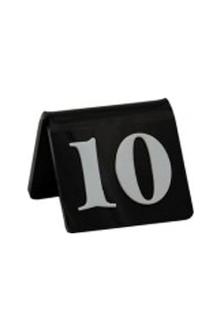 Masa Numarası Siyah (1-10)