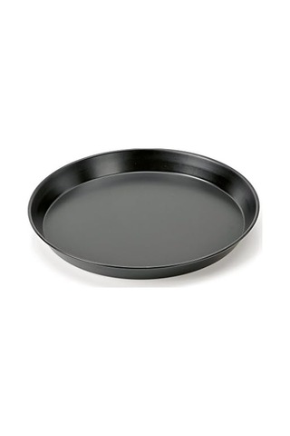 Back-ve En Yüksek Sıcaklık İletimi Pizzablech Ø 32 Cm Delicious İyi Yapışmaz Kaplama Ekstra Yüksek Kenar Siyah