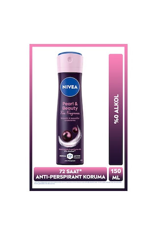 Kadın Sprey Deodorant Pearl&beauty Fine Fragrance 150ml, 72 Saat Ter Koruması, Alkolsüz