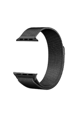 Watch Ultra 49mm Kordon Uyumlu Krd-01 Metal Strap Kayış Mkst- Siyah
