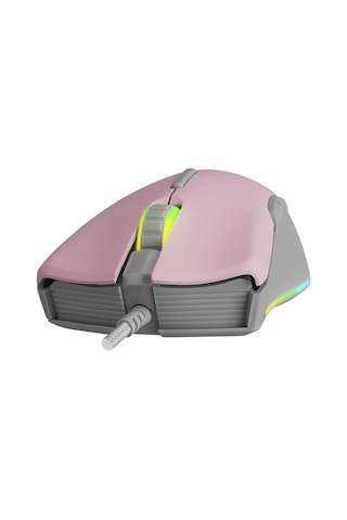 Rampage Smx-r21 Compact Usb Pembe/gri Rgb Işıklı+macro 7200dpi / 1000hz Gaming Oyuncu Mouse Rampage -