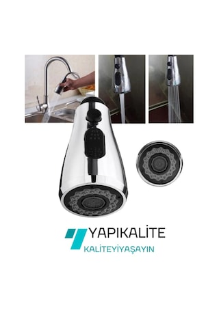 Karizma Lüx Endüstriyel Spiralli Mutfak Evye Bataryası El Duşu 3f