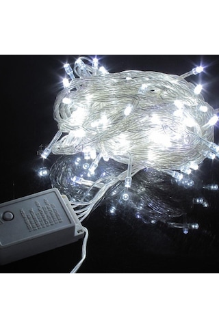 Led Lamba 10 Metre 100 Led Şeffaf Kablo Işık Dekor Aydınlatma Led