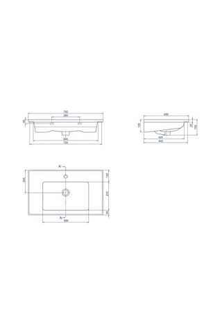 Turkuaz Cerastyle Arte Plus Etajerli Lavabo 75 45 Cm Beyaz