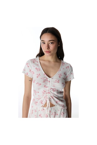 Penti Pembe Blossom Pamuklu Pointel Tişört Pijama Üstü