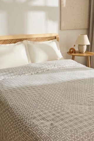 Kaşmir Home Favlo Çift Kişilik Jakar Muslin Pike Gri Gri