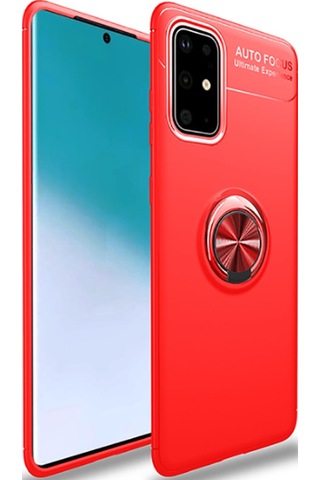 Samsung Uyumlu Galaxy A71 Kılıf Zore Ravel Silikon Kapak Kırmızı