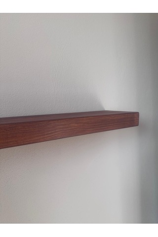 Nest Woodtr Dekoratif Doğal Ahşap Tekli Raf Gizli Raf 60x15x4 Cm Gizli Aparatlı Raf 1 Adet