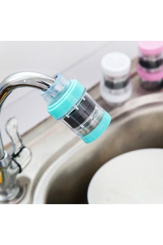 Qingmipy "klor Ve Ağır Metallerden Arındıran Su Filtresi Musluk Başlığı - Sıçrama Önleyici, Su Tasarruflu Mutfak Musluğu"