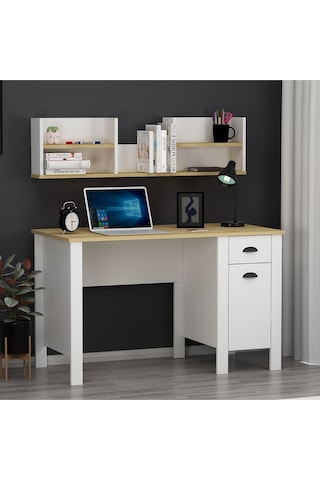 Plus Çalışma Masası Bilgisayar Masası Beyaz / Safirmeşe