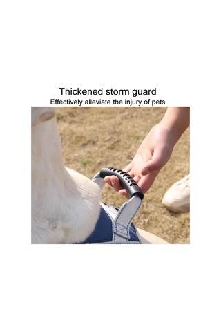 Büyük Köpek Patlama Korumalı Yumruk Göğüs Koşum Köpek Seyahat Tasma, Stil: Tek Siyah Xxl