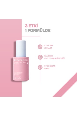 Koyu Leke Karşıtı %3 Traneksamik Asit Cilt Tonu Eşitleyici Aydınlatıcı Serum 30ml