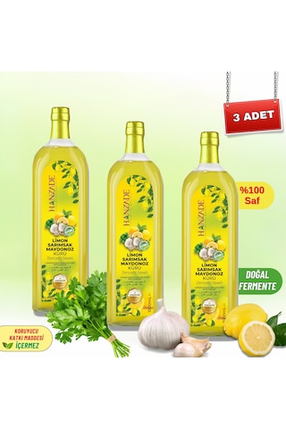 Hanzade Bitkisel Limon Sarımsak Maydanoz Kürü 3 x 1 L