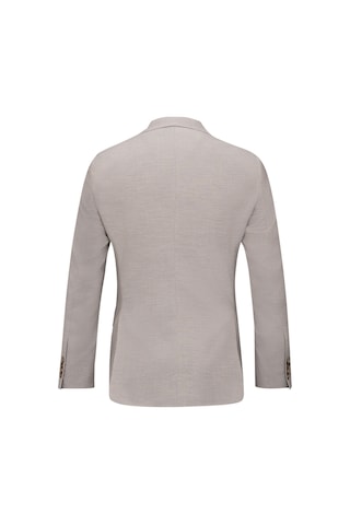 Hatemoğlu Bej Slim Fit Sivri Yaka Yünlü Takım Elbise 2963532 Bej