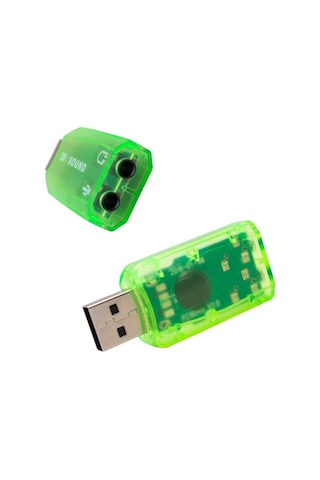 5.1 Usb Stereo Ses Adaptörü, Harici Ses Kartı, Pc Ve Dizüstü Bilgisayar İçin 3d Usb Ses Adaptörü,
