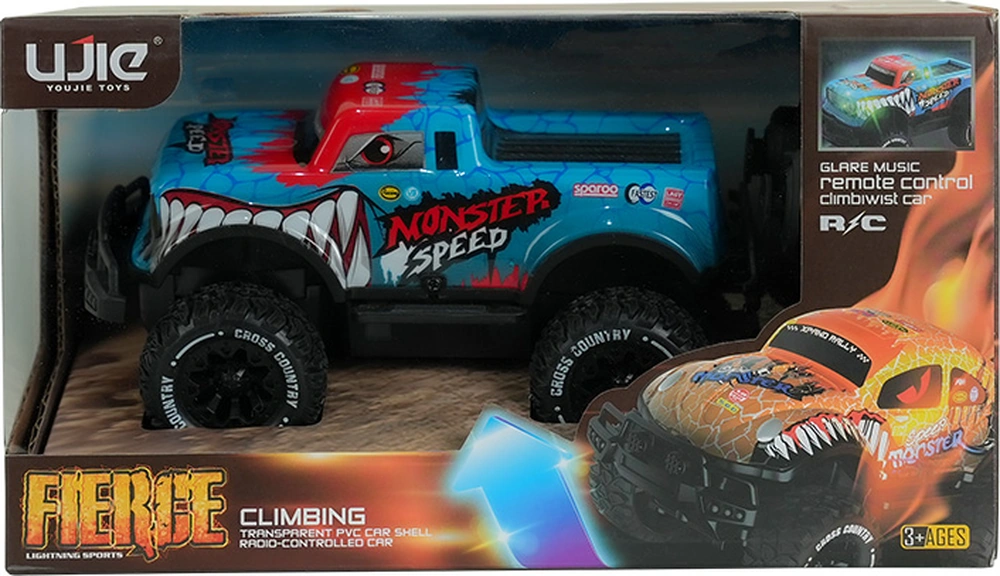 1:20 Uzaktan Kumandalı Full Fonksiyon Speed Monster Kamyonet Mavi Çok Renkli