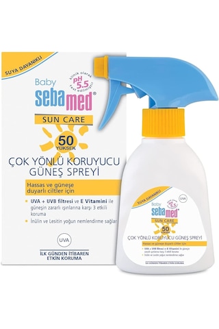 Sebamed Baby Çok Yönlü Koruyucu Güneş Spreyi Spf50 200 Ml 2 Adet