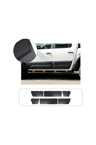 Volkswagen Amarok 2010-2016 Uyumlu Kapı Dodik Seti 4+2 Parça Abs Mat Siyah