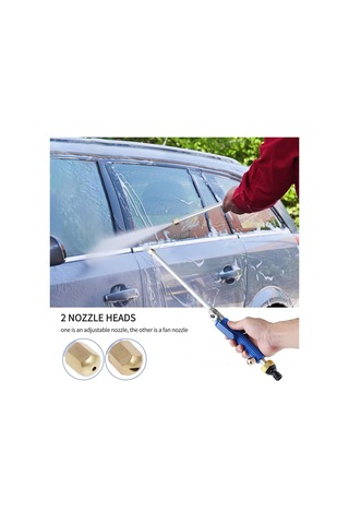 Tenfowee Yüksek Basınçlı Bahçe Ve Araba Yıkama Tabancası - 2 Nozullu, Uzatma Hortumlu