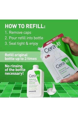 Cerave Nemlendiren Temizleyici Yeniden Dolum Paketi 473 Ml