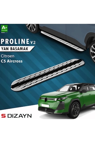 S-dizayn Citroen C5 Aircross 2 Hybrid Benzinli Oem Still Pro V2 Aluminyum Yan Basamak 193 Cm 2025 Üz