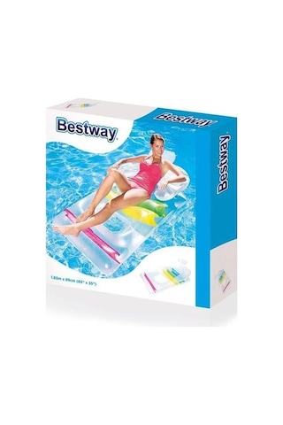 Bestway Şişme Deniz Yatağı Sırt Destekli - 43011 Lisinya Çok Renkli